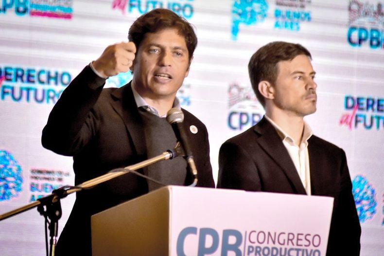 Axel Kicillof durante su último paso por Mar del Plata.