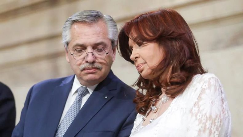 Cristina Kirchner y Alberto Fernández.