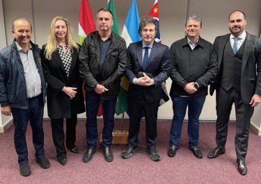 Javier Milei con Jair Bolsonaro.