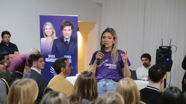 Nadia Márquez hizo una demostración de fuerza en la previa de la visita de Javier Milei a Neuquén