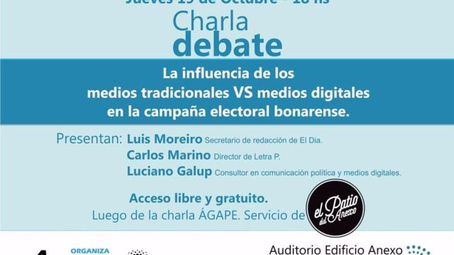 charla debate sobre la influencia de los medios en la campana bonaerense