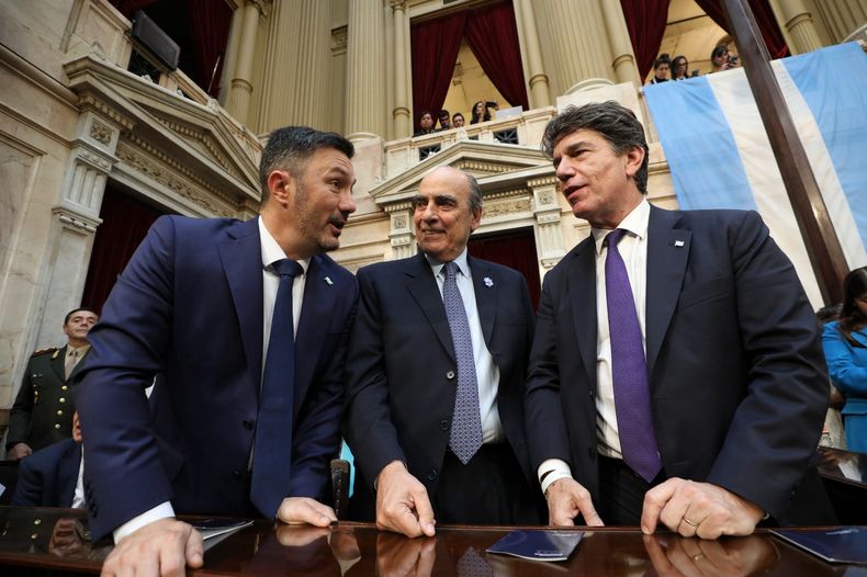 Luis Petri, Guillermo Francos y Nicolás Posse.