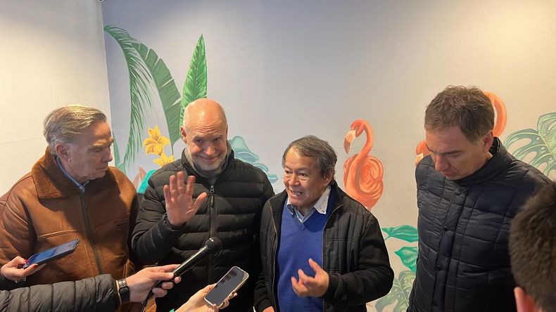 Miguel Ángel Pichetto, Horacio Rodríguez Larreta, Toty Flores y Diego Santilli Miguel Ángel Pichetto, Horacio Rodríguez Larreta, Toty Flores y Diego Santilli