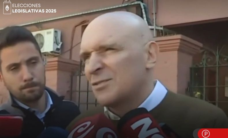 José Luis Espert después de votar, en San Isidro.&nbsp;