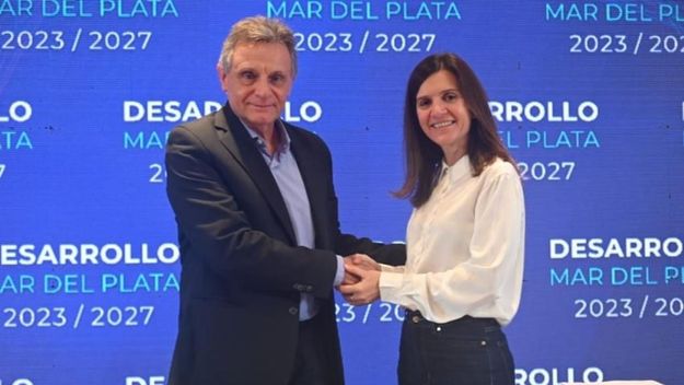 Gustavo Pulti y Fernanda Raverta.