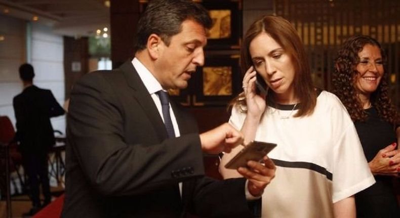 Sergio Massa y María Eugenia Vidal. En 2016 empujaron el fin a las reelecciones indefinidas.