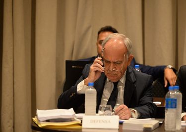 El juez Carzoglio, en el jury de enjuiciamiento.