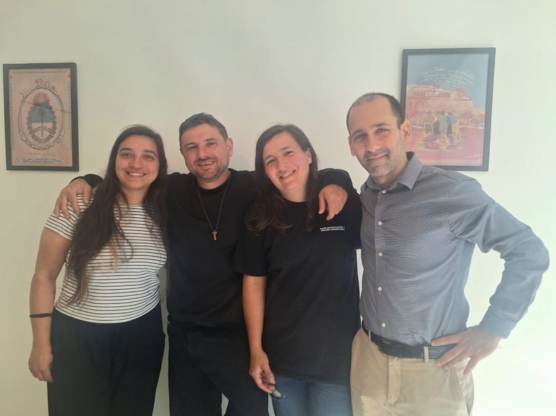 Juan Grabois recibió a las referentes de Entre Ríos de Patria Grande, Ludmila Fernández y Eve Kloster.