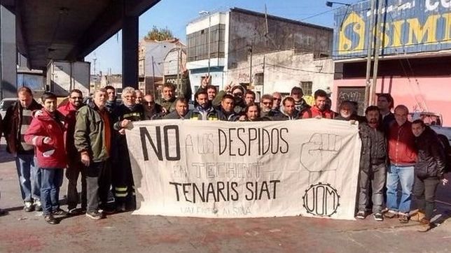 denuncian persecucion gremial y despidos en fabrica del grupo techint