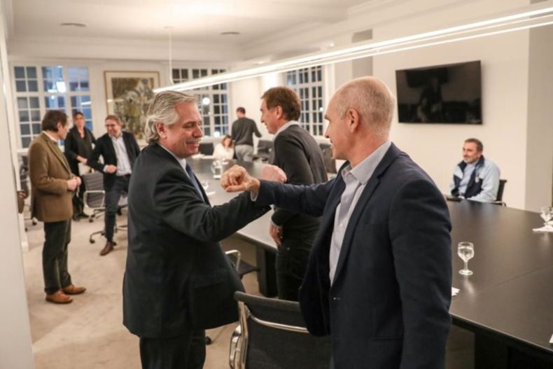 Alberto Fernández y Horacio Rodríguez Larreta Alberto Fernandez Horacio Rodríguez Larreta