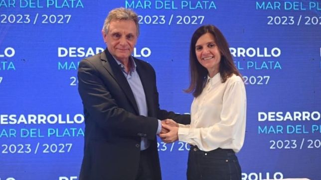 Gustavo Pulti y Fernanda Raverta.
