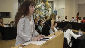 Laura Tarabella, decana de la Facultad de Humanidades y Ciencias, pica en punta para ser la futura rectora de la Universidad Nacional del Litoral de Santa Fe.