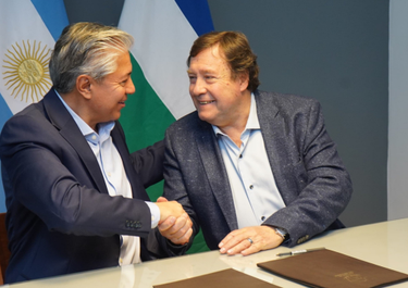 Rolando Figueroa y Alberto Weretilneck, aliados en todo.&nbsp;