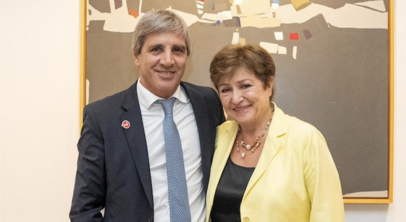 Toto Caputo y la titular del FMI
