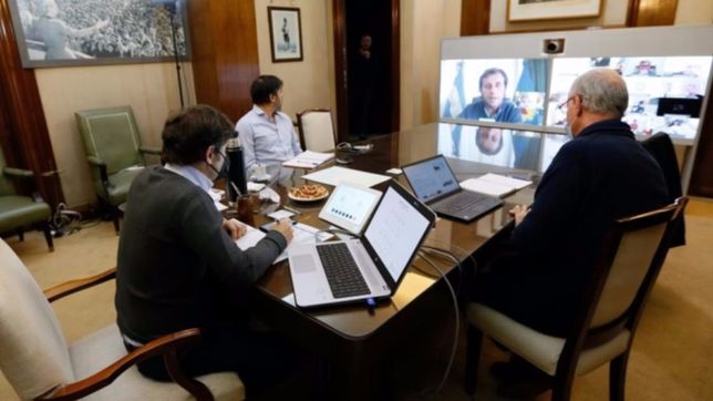 a la espera del decreto de fernandez, kicillof se reunio con intendentes a la espera del decreto de fernandez, kicillof se reunio con intendentes