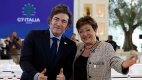 Javier Milei y Kristalina Gerogieva, ángel o demonio. Javier Milei y Kristalina Gerogieva, ángel o demonio.