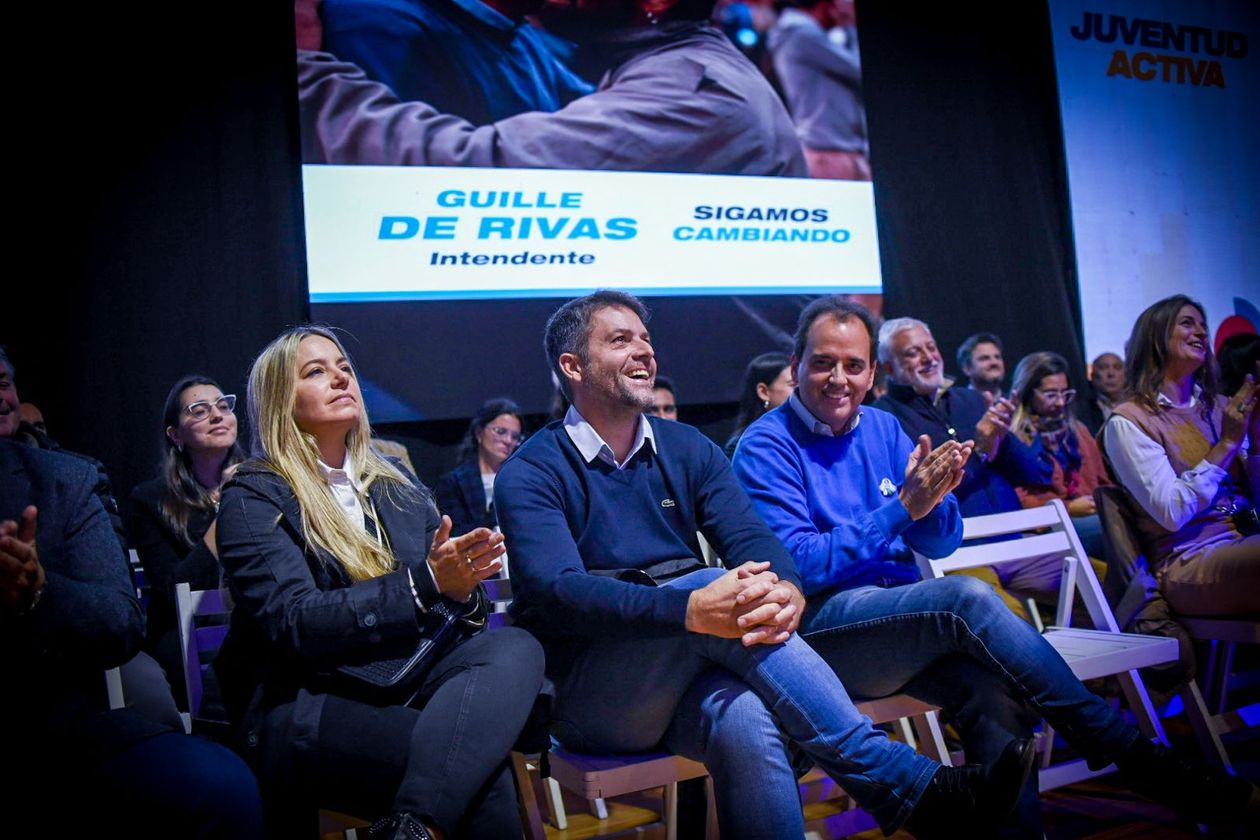 Juan Manuel Llamosas y Agustín Calleri en el acto de lanzamiento de Guillermo de Rivas