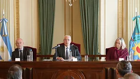 La Suprema Corte de la provincia de Buenos Aires, hoy: Hilda Kogan, Daniel Soria y Sergio Torres.