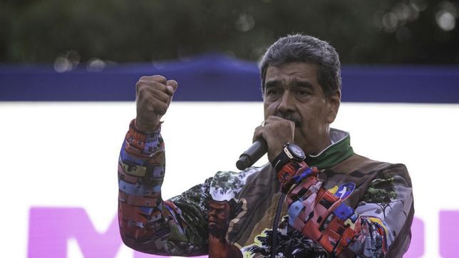 Nicolás Maduro, en campaña. Nicolás Maduro, en campaña.