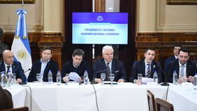El cuerpo de abogados del Gobierno, en el Senado.&nbsp;