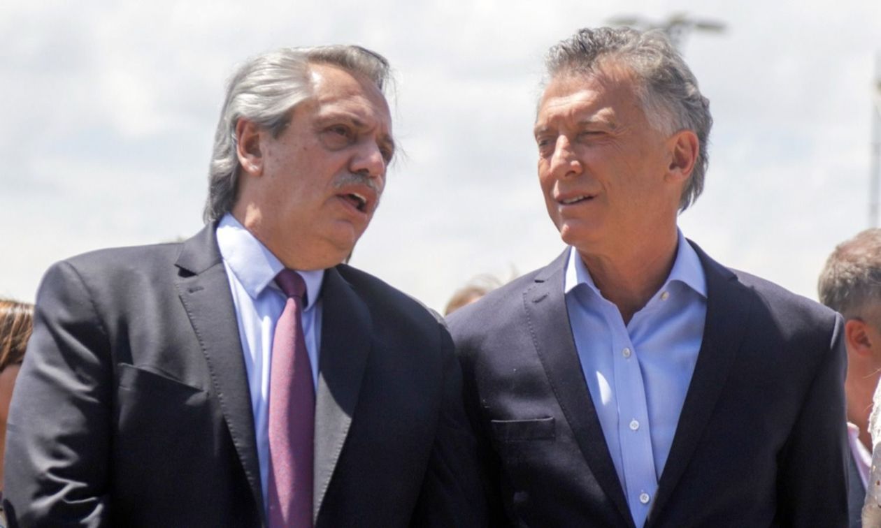Mauricio Macri y Alberto Fernández Mauricio Macri