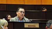 Novoa preside el bloque de Comunidad, el partido de Rolando Figueroa, y la comisión de Asuntos Constitucionales en la Legislatura de Neuquén.&nbsp;