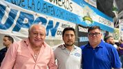 Rubén Urbano (UOM) , Ricardo López (ATSA), Edgar Luján (Camioneros), el triunvirato que conduce la CGT Regional Córdoba.