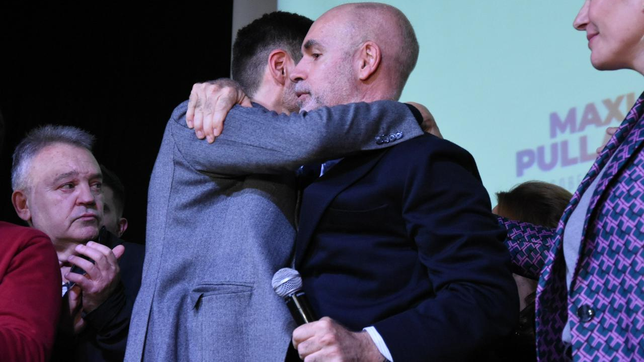 El abrazo de Larreta y Pullaro tras las PASO en Santa Fe