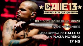 Calle 13 será el cierre del 130º aniversario de La Plata