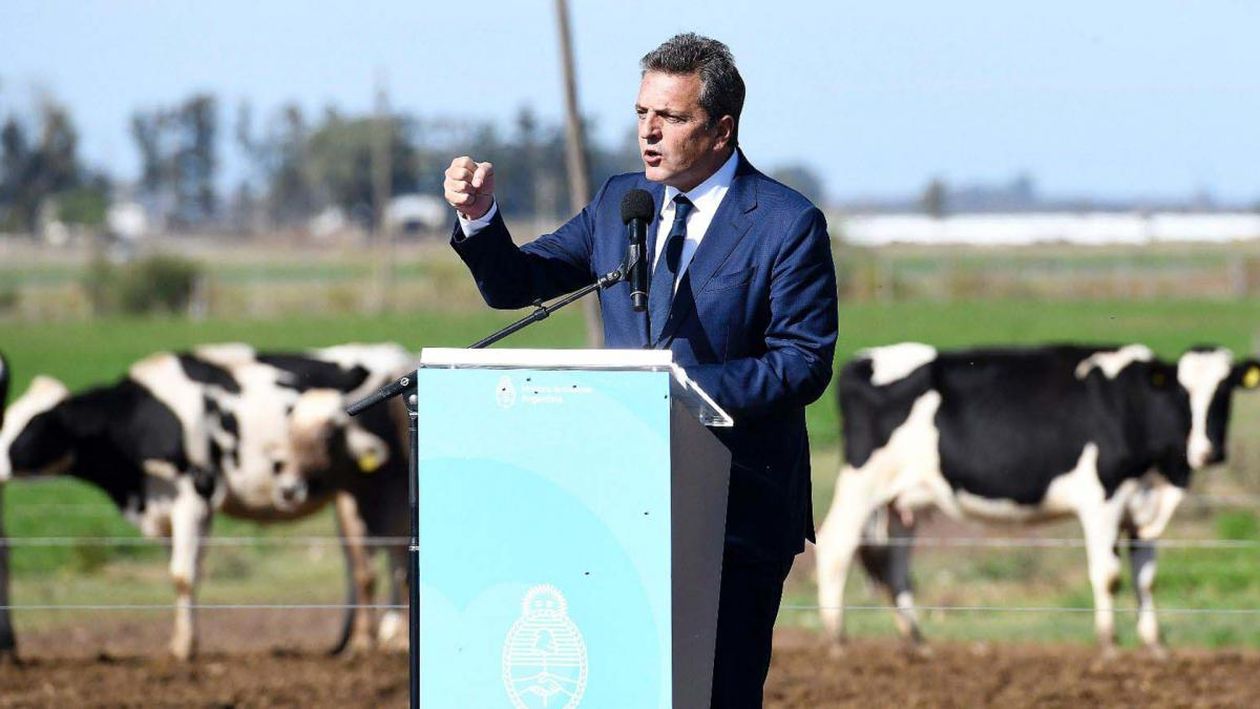 Sergio Massa, en Córdoba, anunció el programa Impulso Tambero.