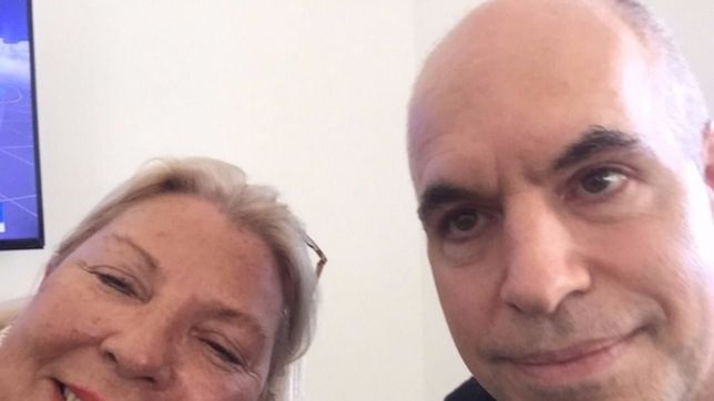 larreta tuvo su foto con carrio: selfie y alianza blanqueada en la ciudad