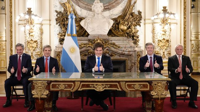 Cadena nacional de Javier Milei.&nbsp;