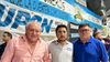 Rubén Urbano (UOM) , Ricardo López (ATSA), Edgar Luján (Camioneros), el triunvirato que conduce la CGT Regional Córdoba.