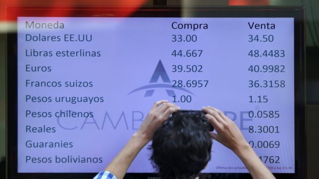 el mercado le respondio a macri con una corrida voraz: dolar a $34,50