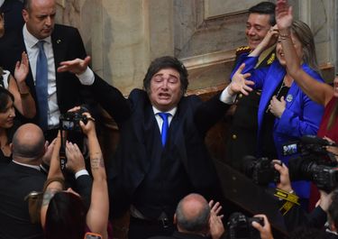 Javier Milei, en el Congreso.