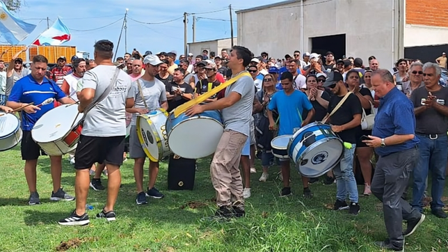 Protesta del Sindicato de Trabajadores de la Alimentación, en Concepción del Uruguay, Entre Ríos.