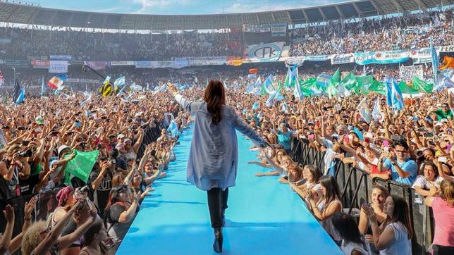 Cristina Fernández de Kirchner en Racing.