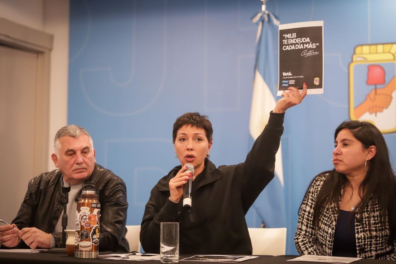 Mayra Mendoza en la sede del PJ.&nbsp;