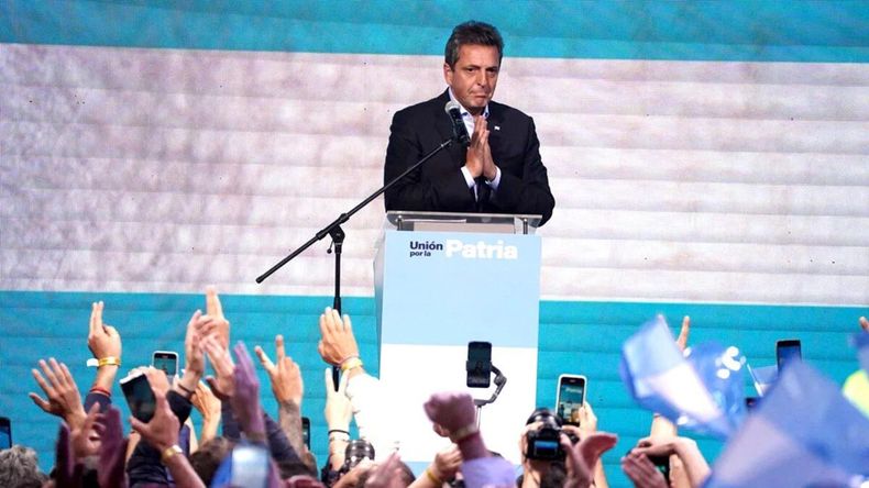 El candidato de UP, Sergio Massa