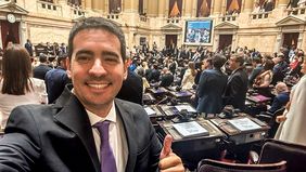 Adrián Ravier, diputado nacional por LLA de La Pampa: se metió solo en una discusión que lo dejó mal parado.