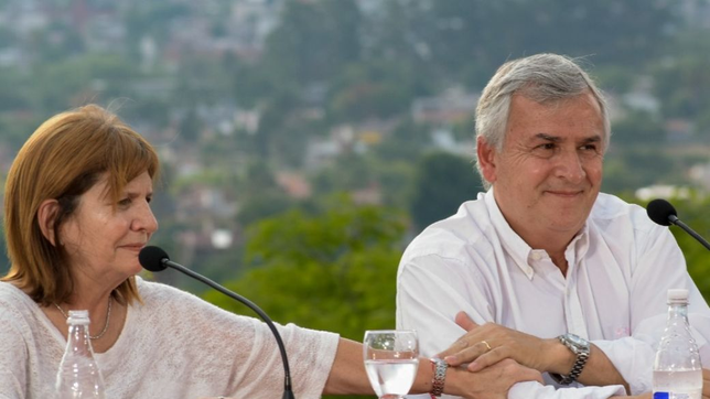 Patricia Bullrich y Gerardo Morales, presidenciables de JxC