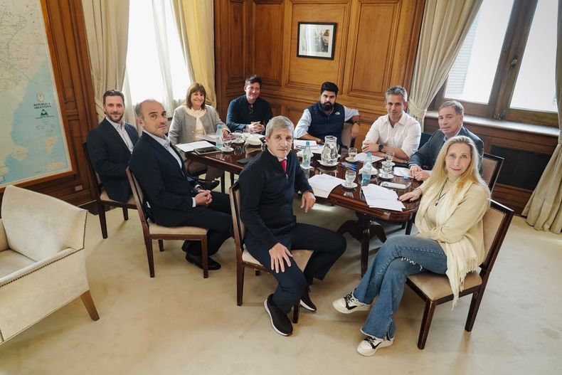 La mesa política de la Casa Rosada.