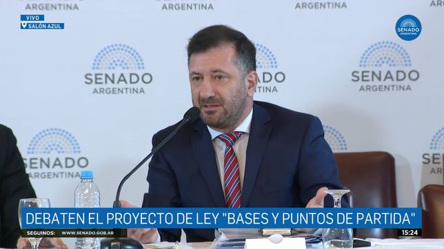 El senador nacional por Entre Ríos Edgardo Kueider