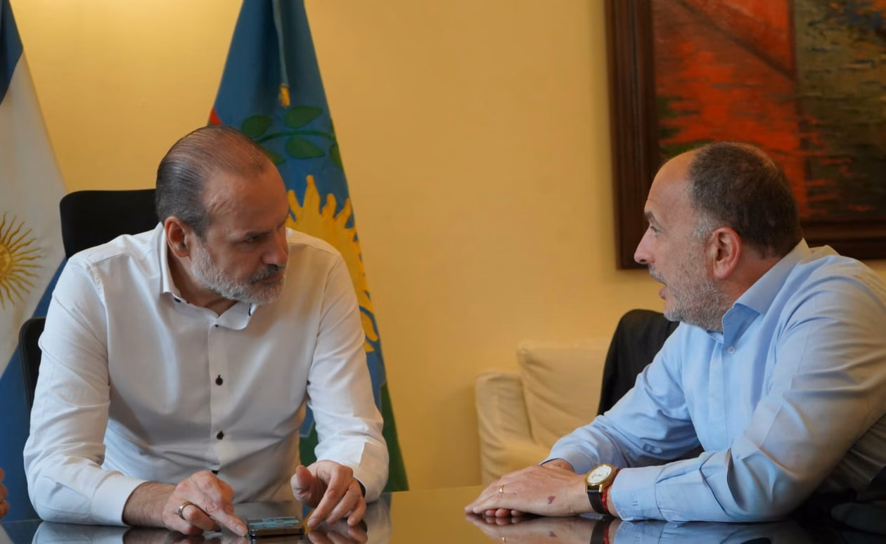 Federico Susbielles, intendente de Bahía Blanca, y Pablo Garate