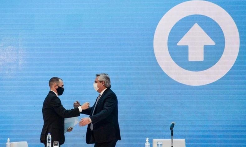 Martín Guzmán y Alberto Fernández