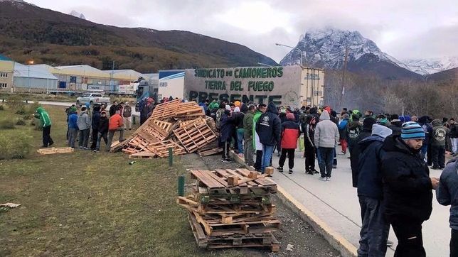 el paro tambien se sintio en la patagonia