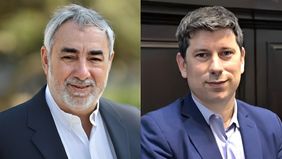 Miguel Fernández y Pablo Domenichini, adversarios en la UCR bonaerense. 