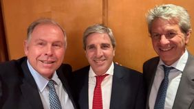 Gerardo Werthein, Toto Caputo y Juan Pazo