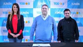 La lista del FdT en Junín, con la marca de Meoni