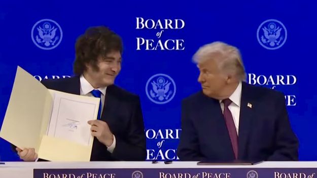 milei firmo la integracion de la argentina al consejo de paz creado por trump milei firmo la integracion de la argentina al consejo de paz creado por trump